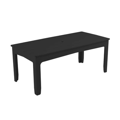 Ledge Lounger Mainstay Rectangular Dining Table | Patio Dining Set - Black