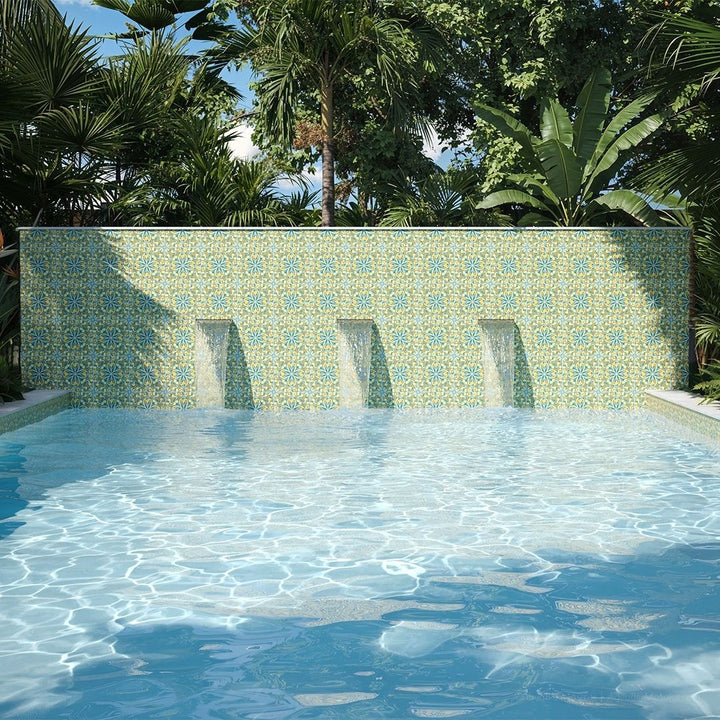 Maioliche 1, 6" x 6" Porcelain Pool Tile | CVLMAIOLICHE1 | Aquatica