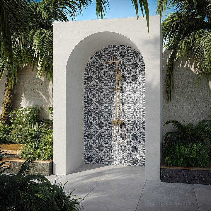 Maioliche 12, 6" x 6" Porcelain Pool Tile | CVLMAIOLICHE12 | Aquatica