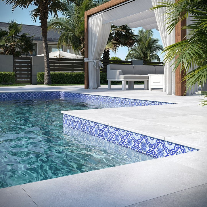 Maioliche 18, 6" x 6" Porcelain Pool Tile | CVLMAIOLICHE18 | Aquatica