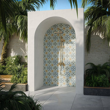 Maioliche 3, 6" x 6" Porcelain Pool Tile | CVLMAIOLICHE3 | Aquatica