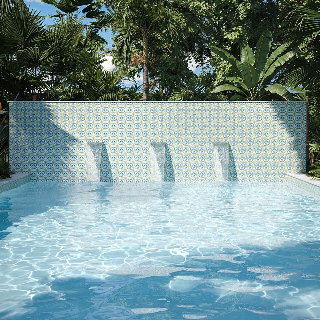 Maioliche 3, 6" x 6" Porcelain Pool Tile | CVLMAIOLICHE3 | Aquatica