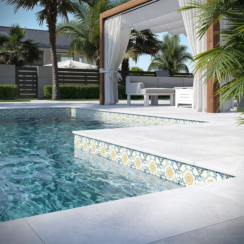 Maioliche 3, 6" x 6" Porcelain Pool Tile | CVLMAIOLICHE3 | Aquatica