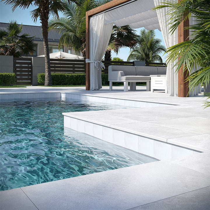 Maioliche, 6" x 6" Porcelain Pool Tile | CVLMAIOGRIGIO6 | Aquatica