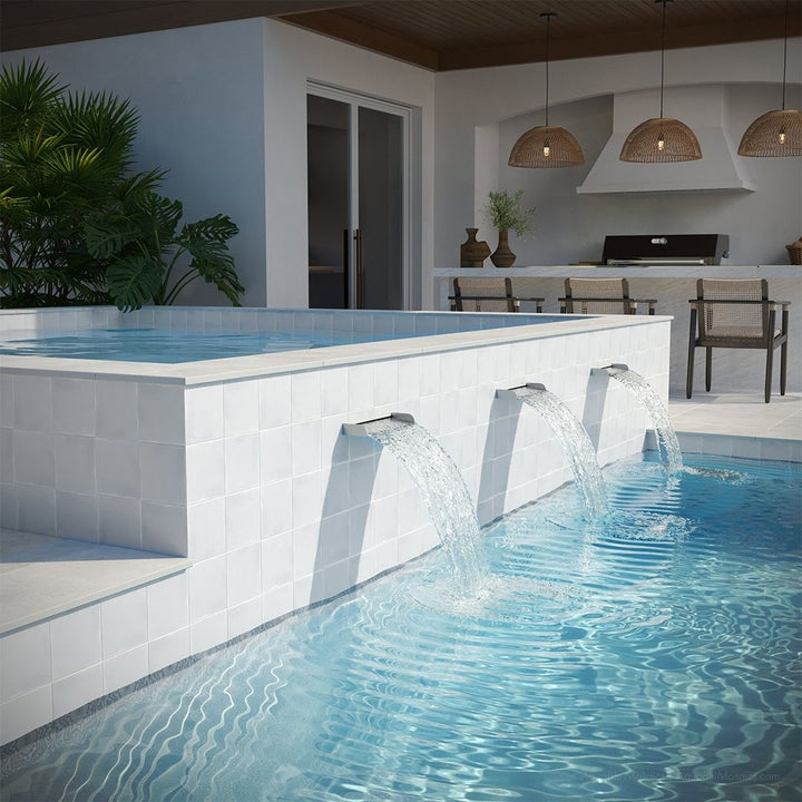 Maioliche, 6" x 6" Porcelain Pool Tile | CVLMAIOGRIGIO6 | Aquatica