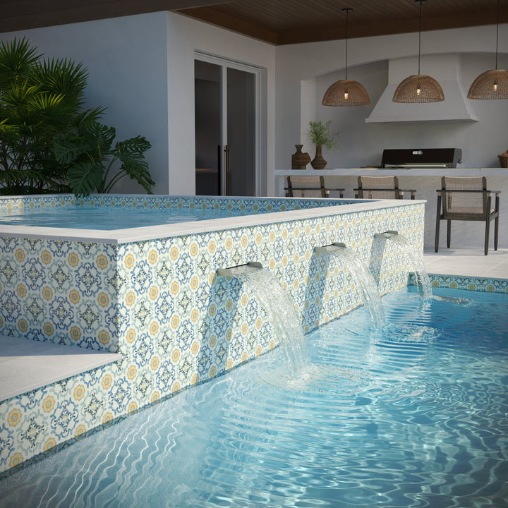 Straight Spillway Scupper - Outdoor Water Feature