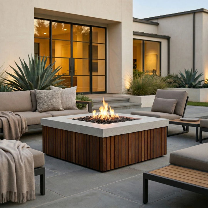 Manchester Fire Table | Outdoor Gas Fire Pit by Prism Hardscapes