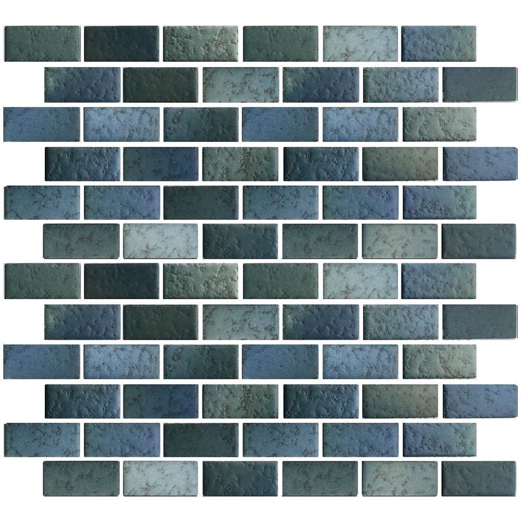 Marine Matte, 7/8" x 1-7/8" | GLASSTEL-76 | Fujiwa Porcelain Pool Tile