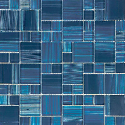 Marine, Mixed | KEEBAMBMARINERA | Mosaic Glass Pool Tile