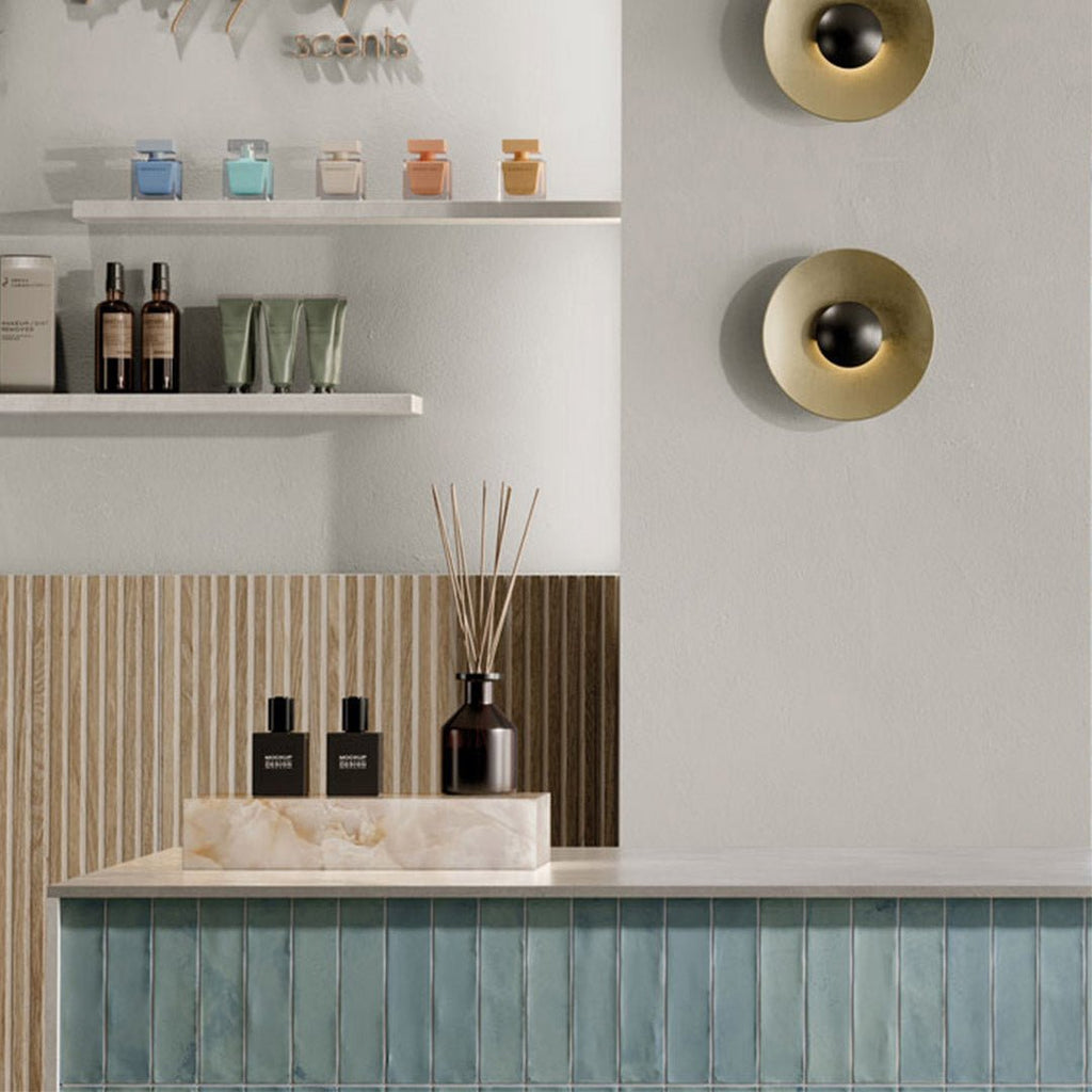 Marrakech Light Blue, 2" x 8" Porcelain Tile | Porcelain Pool Tile
