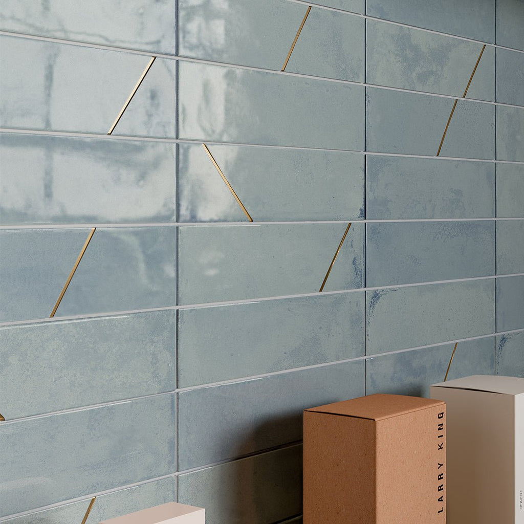 Marrakech Light Blue, 2" x 8" Porcelain Tile | Porcelain Pool Tile