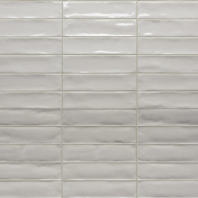 Marrakech Total White, 2" x 8" Porcelain Tile | Aquatica Pool Tile