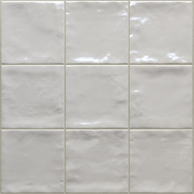 Marrakech Total White, 4" x 4" Porcelain Tile | Aquatica Pool Tile