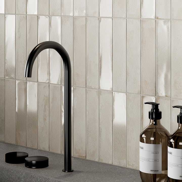 Marrakech Ivory, 2" x 8" Porcelain Tile | Aquatica Porcelain Pool Tile