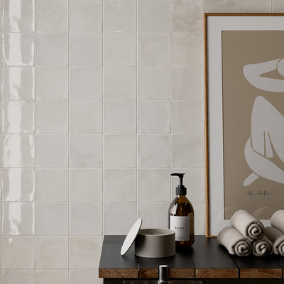 Marrakech White, 4" x 4" Porcelain Tile | Aquatica Pool Tile