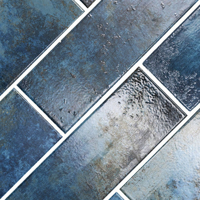 Marza Cobalt, 4" x 12" Ceramic Tile | Backsplash & Wall Tile by MSI