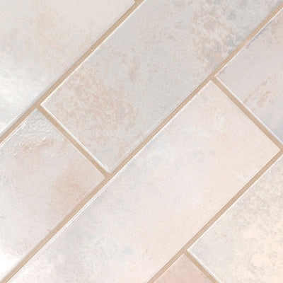 Marza Pearl, 4" x 12" Ceramic Tile | Backsplash & Wall Tile by MSI