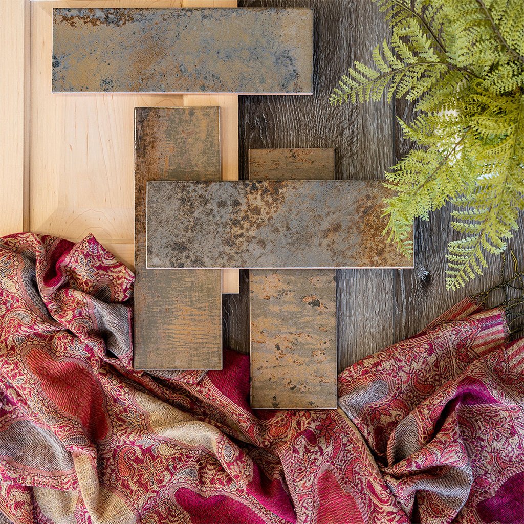 Marza Rust, 4" x 12" Ceramic Tile | Backsplash & Wall Tile by MSI