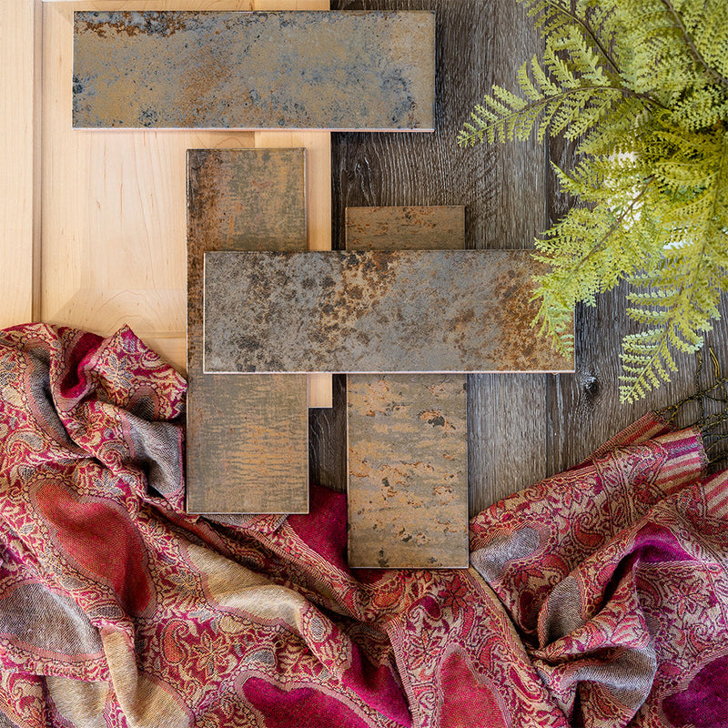 Marza Rust, 4" x 12" Ceramic Tile | Backsplash & Wall Tile by MSI