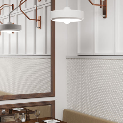 Soul Fishscale White Glass Tile by Vidrepur