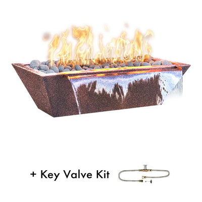 Maya Linear Metal Fire and Water Bowl | The Outdoor Plus - Copper Vein