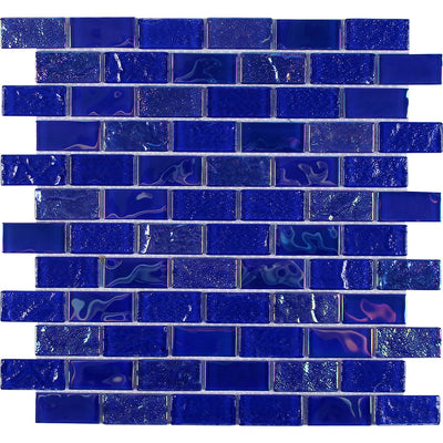 Mercury Cobalt, 1" x 2" Glass Tile | TAEMERCCOBALT12 | Pool Tile