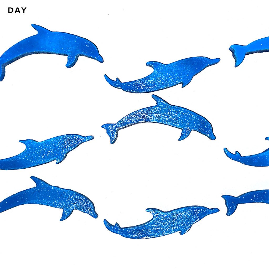 Mini Wave Dolphins Glow in the Dark Pool Mosaics