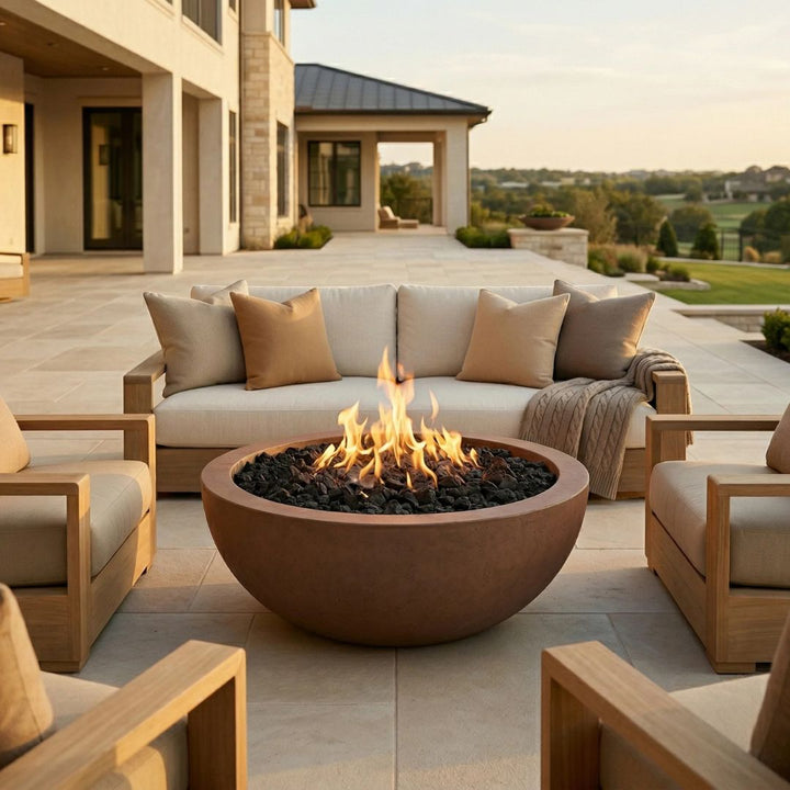 Prism Hardscapes Moderno 4 Fire Bowl | Outdoor Gas Fire Pit
