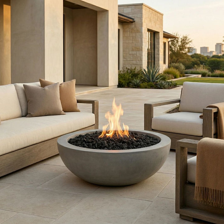 Prism Hardscapes Moderno 4 Fire Bowl | Outdoor Gas Fire Pit