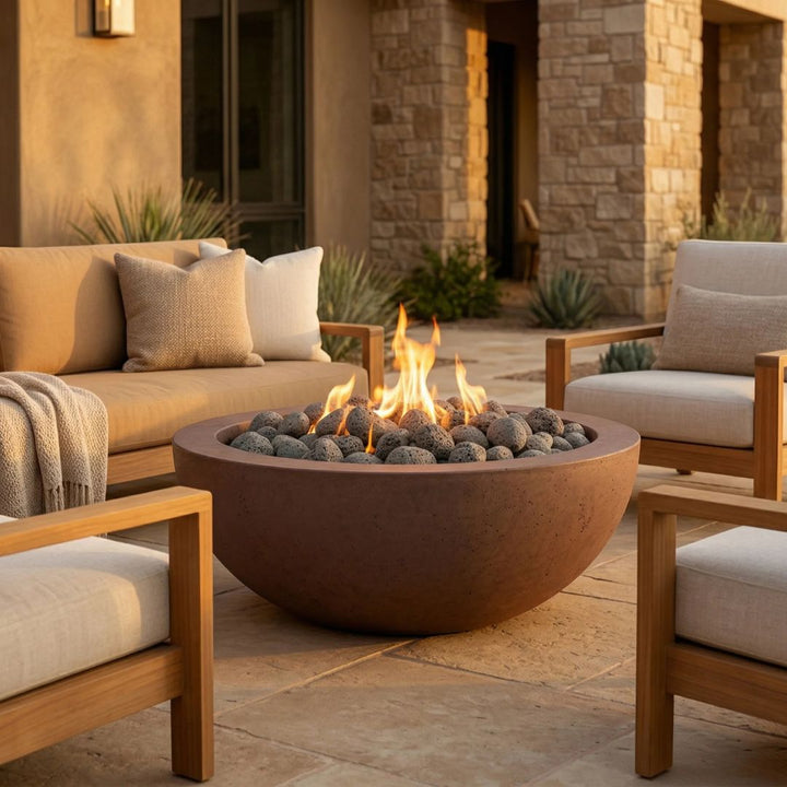 Prism Hardscapes Moderno 6 Fire Bowl | PPH-440-4 | Outdoor Gas Fire Pit