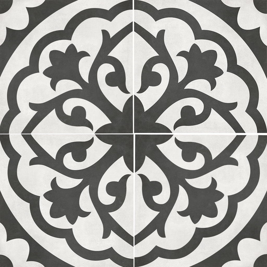 Monochrome Lotus, 8" x 8" Porcelain Tile | ANAFORMMONLOTU8 | IWT Tile