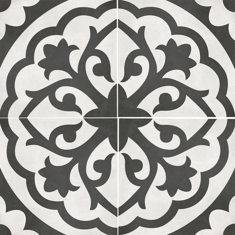 Monochrome Lotus, 8" x 8" Porcelain Tile | ANAFORMMONLOTU8 | IWT Tile