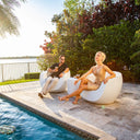 Moon Chair with Black Cupholders (Set of Two) - Luxury Pool Chair