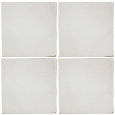 Canvas Zellige, 4" x 4" Ceramic Tile | Kitchen Backsplash Tile