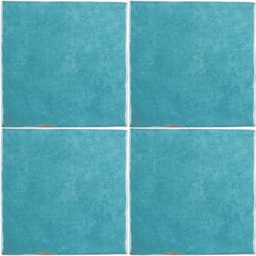 Seaside Zellige, 4" x 4" Ceramic Tile | Kitchen Backsplash Tile