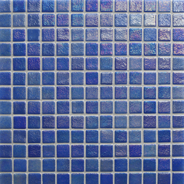 Bay Waves, 1" x 1" Glass Tile | Reviglass Pool Tile | Murrine Mosaics
