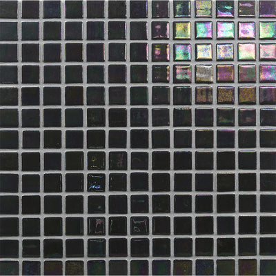 Licorice, 1" x 1" Glass Tile | Reviglass Pool Tile by Murrine Mosaics