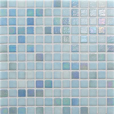 Summer Sky, 1" x 1" Glass Tile | Reviglass Pool and Spa Tile 