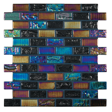 Mystic Black Glass Pool Tile by Vidrepur