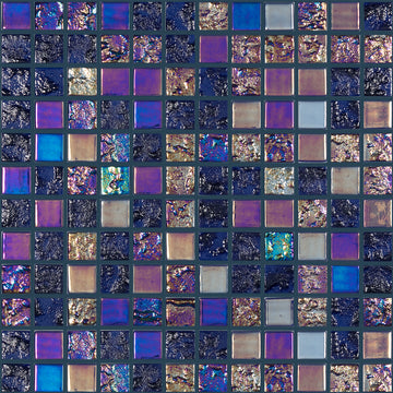 Mystic Blue Glass Pool Tile by Vidrepur