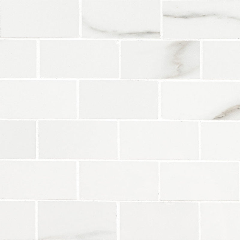 Aria Bianco, 2" x 4" Porcelain Tile | NARIBIA2X4P | Mosaic Tile by MSI