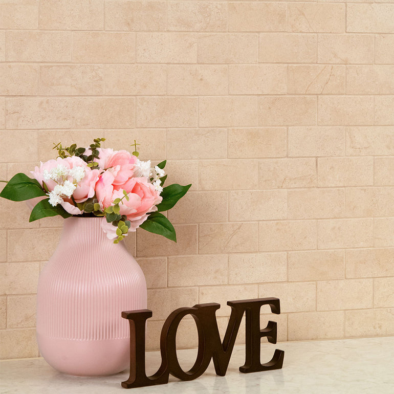 Aria Cremita, 2" x 4" Porcelain Tile | NARICRE2X4P | Pool Tile by MSI