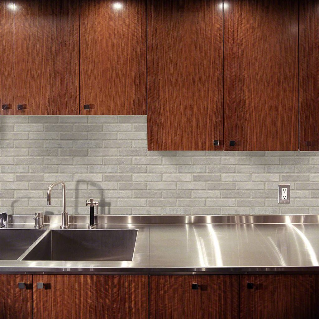 Ivory Brickstone, 2" x 10" Porcelain Tile | NCAPIVOBRI2X10 | MSI