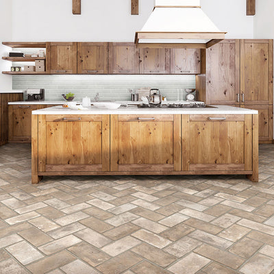 Ivory Brickstone, 2" x 10" Porcelain Tile | NCAPIVOBRI2X10 | MSI