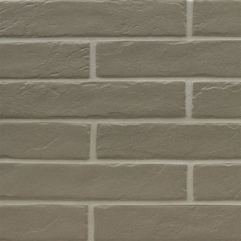 Putty Brickstone, 2" x 10" Porcelain Tile | NCAPPUTBRI2X10 | MSI