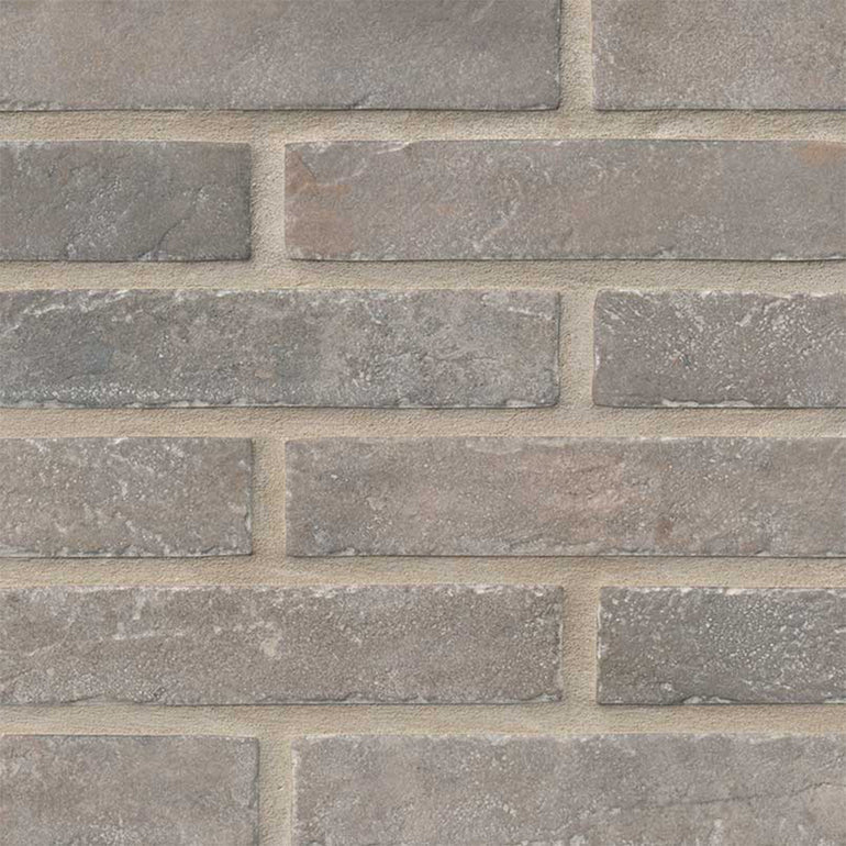 Taupe Brickstone, 2" x 10" Porcelain Tile | NCAPTAUBRI2X10 | MSI