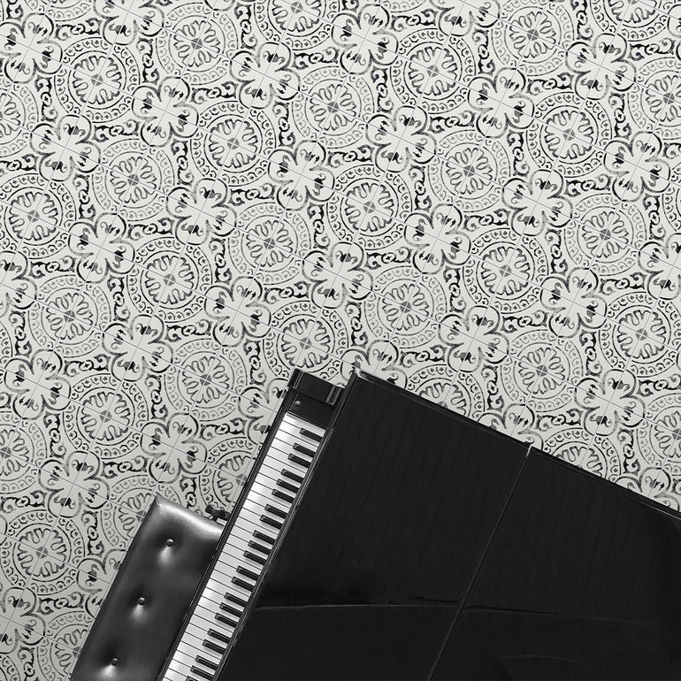 Indigo, 8" x 8" Porcelain Tile | NIND8X8 | Patterned Tile by MSI
