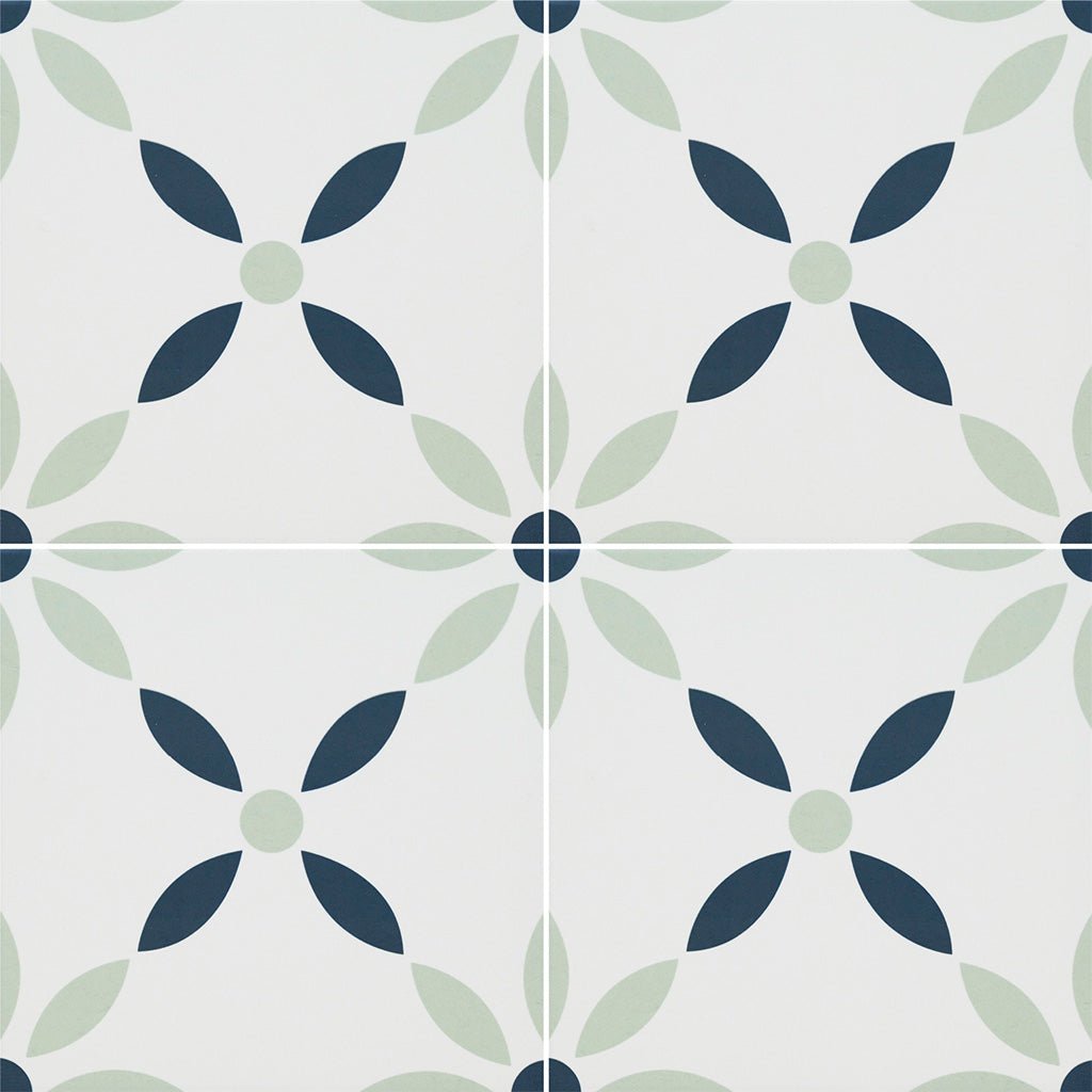 Greta, 8" x 8" Porcelain Tile | NZARGRE8X8 | Patterned Tile by MSI