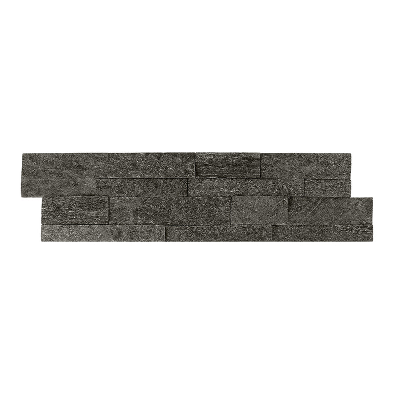Black Quartzite, 6" x 24" Marble Ledger Panel | Natural Stone Ledgers