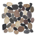 Flat Matte Mixed - Flat Stone Pebble Tile